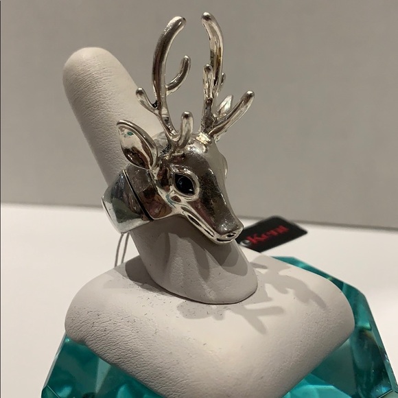 NWT Reindeer Adjustable Ring (Swarovski Stones) - Picture 5 of 6